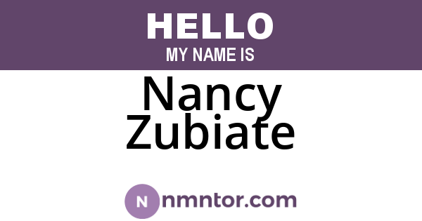Nancy Zubiate