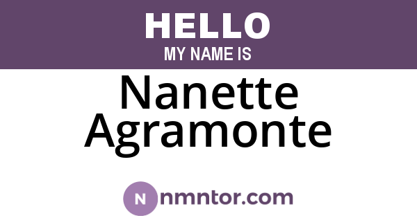 Nanette Agramonte