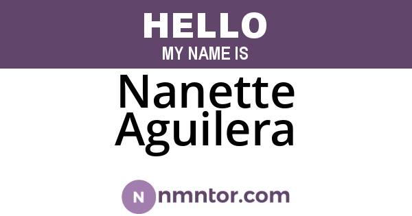 Nanette Aguilera