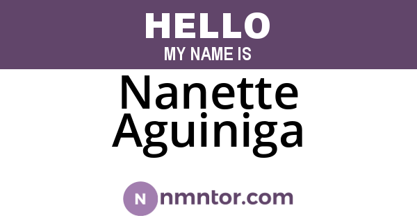 Nanette Aguiniga