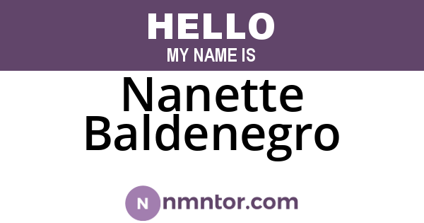 Nanette Baldenegro