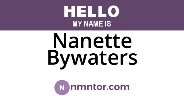 Nanette Bywaters