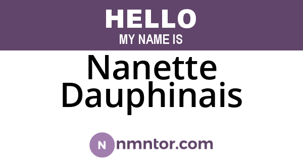 Nanette Dauphinais