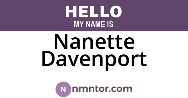 Nanette Davenport