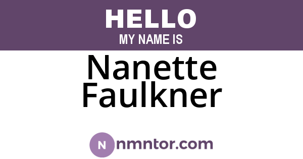 Nanette Faulkner