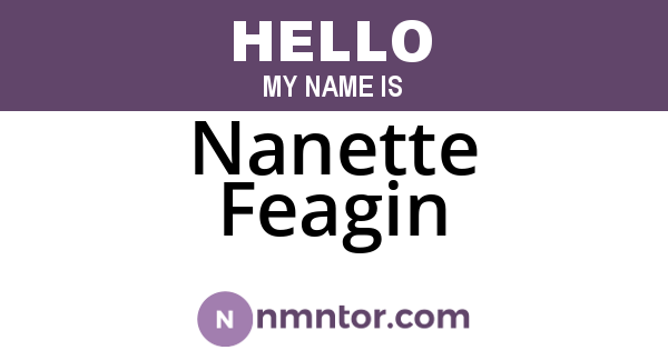 Nanette Feagin