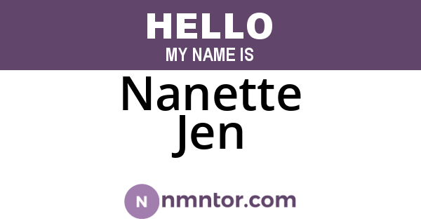Nanette Jen