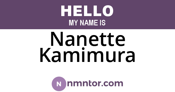 Nanette Kamimura