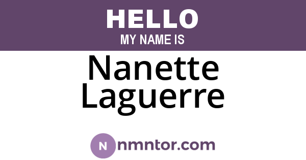 Nanette Laguerre