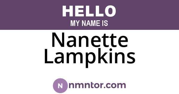Nanette Lampkins
