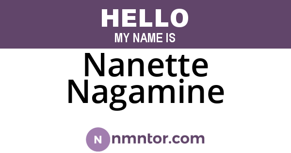 Nanette Nagamine