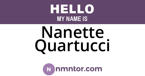 Nanette Quartucci