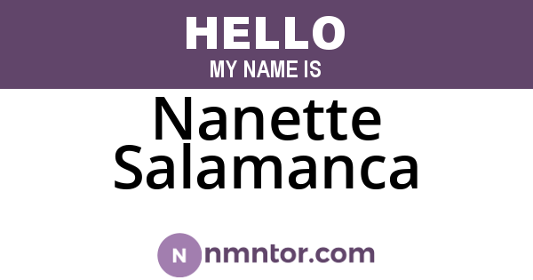 Nanette Salamanca