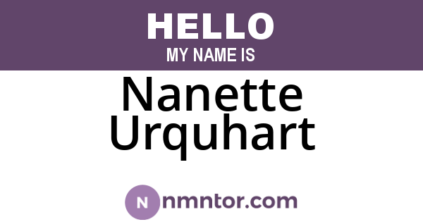 Nanette Urquhart