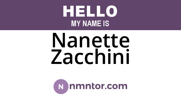 Nanette Zacchini