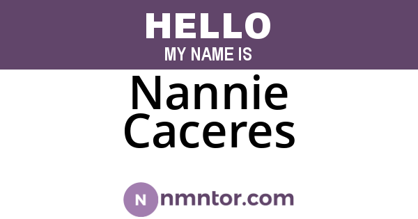 Nannie Caceres