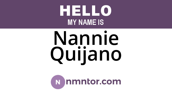 Nannie Quijano