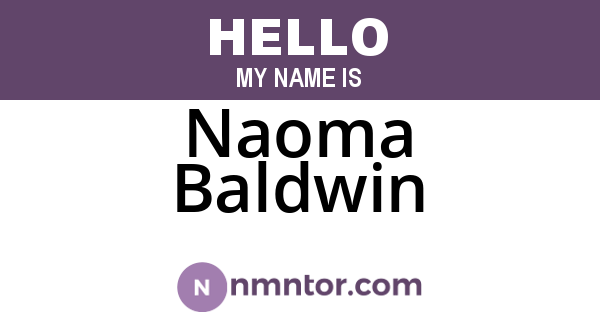 Naoma Baldwin