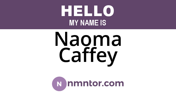 Naoma Caffey