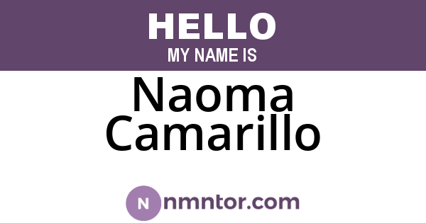Naoma Camarillo