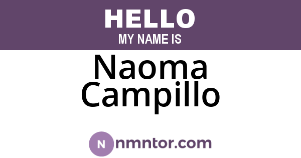 Naoma Campillo