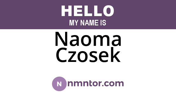 Naoma Czosek