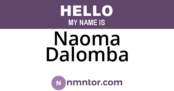 Naoma Dalomba
