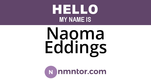 Naoma Eddings