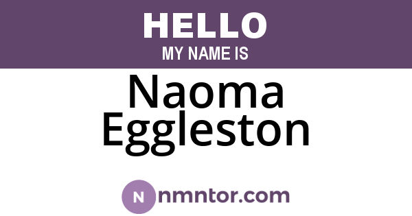 Naoma Eggleston