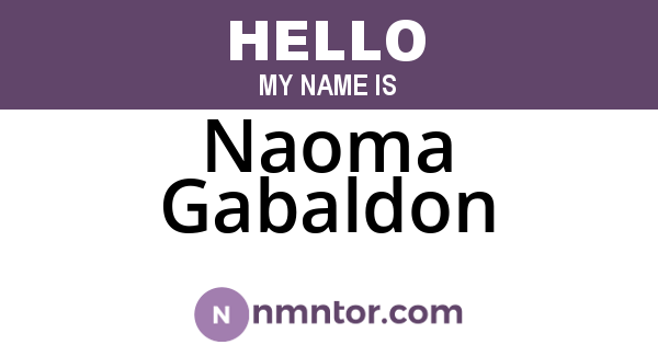 Naoma Gabaldon