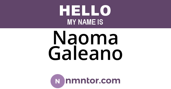 Naoma Galeano