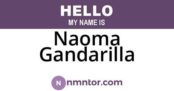 Naoma Gandarilla