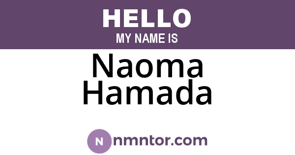 Naoma Hamada