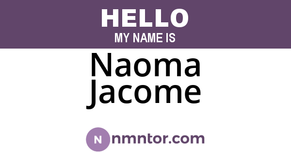 Naoma Jacome