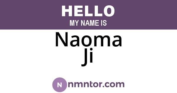 Naoma Ji