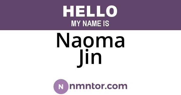 Naoma Jin