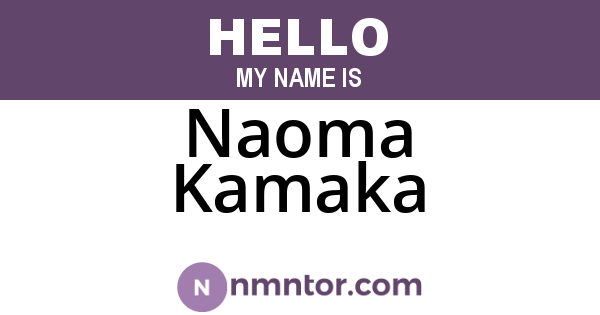 Naoma Kamaka