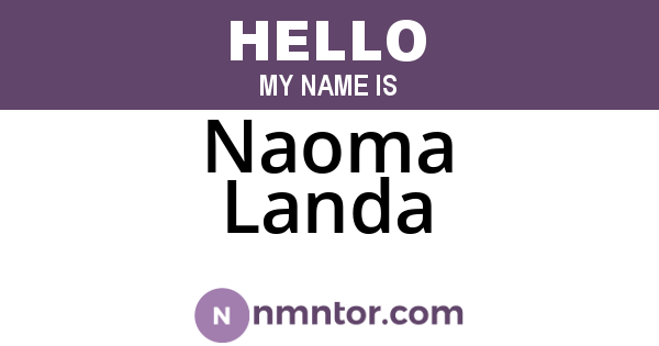 Naoma Landa