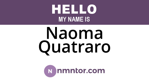 Naoma Quatraro