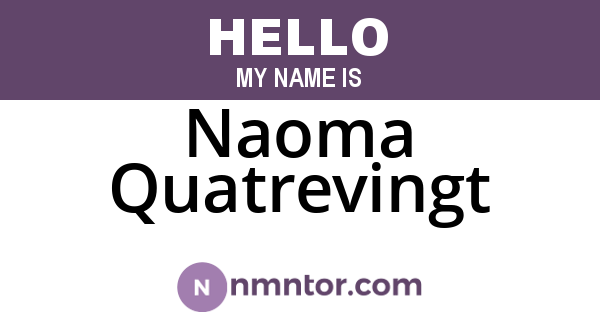 Naoma Quatrevingt