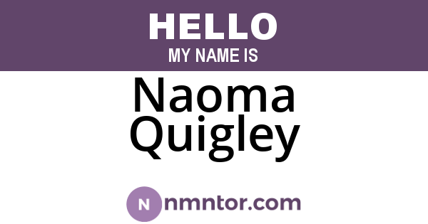 Naoma Quigley
