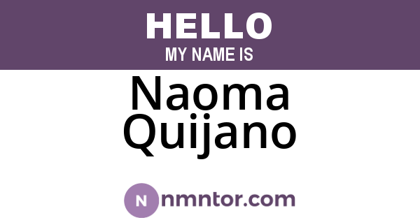 Naoma Quijano
