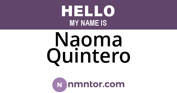 Naoma Quintero