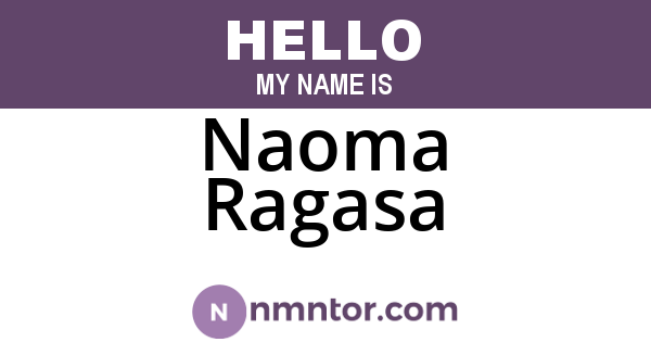 Naoma Ragasa