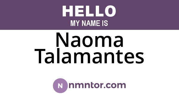 Naoma Talamantes