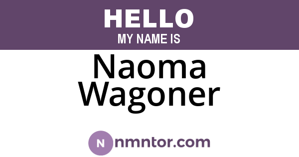 Naoma Wagoner