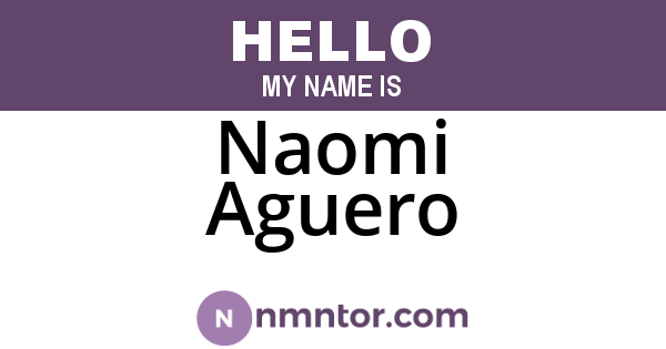 Naomi Aguero
