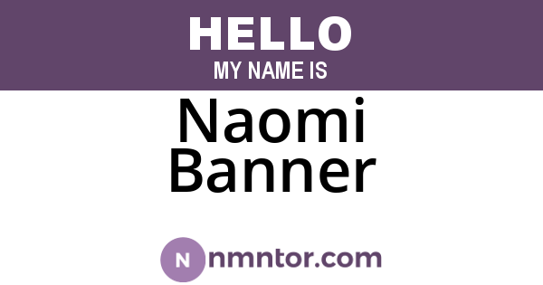Naomi Banner