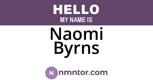 Naomi Byrns