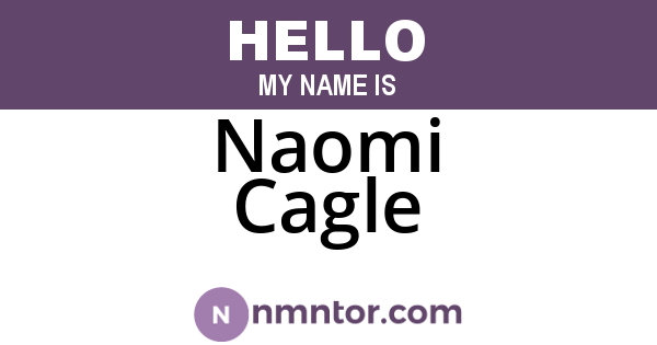 Naomi Cagle